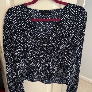 Lucy Paris Women's Black and White Top